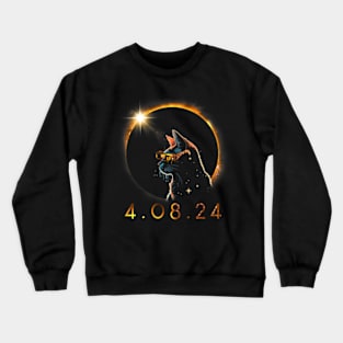 Solar Eclipse T Cat ing Solar Eclipse Crewneck Sweatshirt